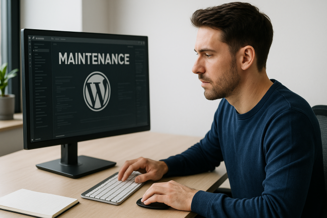 faire une maintenance Wordpress