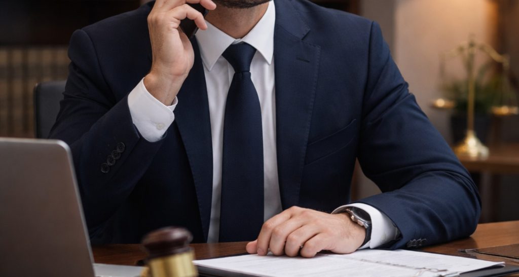 avocat au téléphone